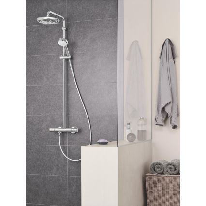 GROHE 27922001 - Zestaw prysznicowy z baterią termostatyczną TEMPESTA COSMOPOLITAN 210 błyszczący chrom
