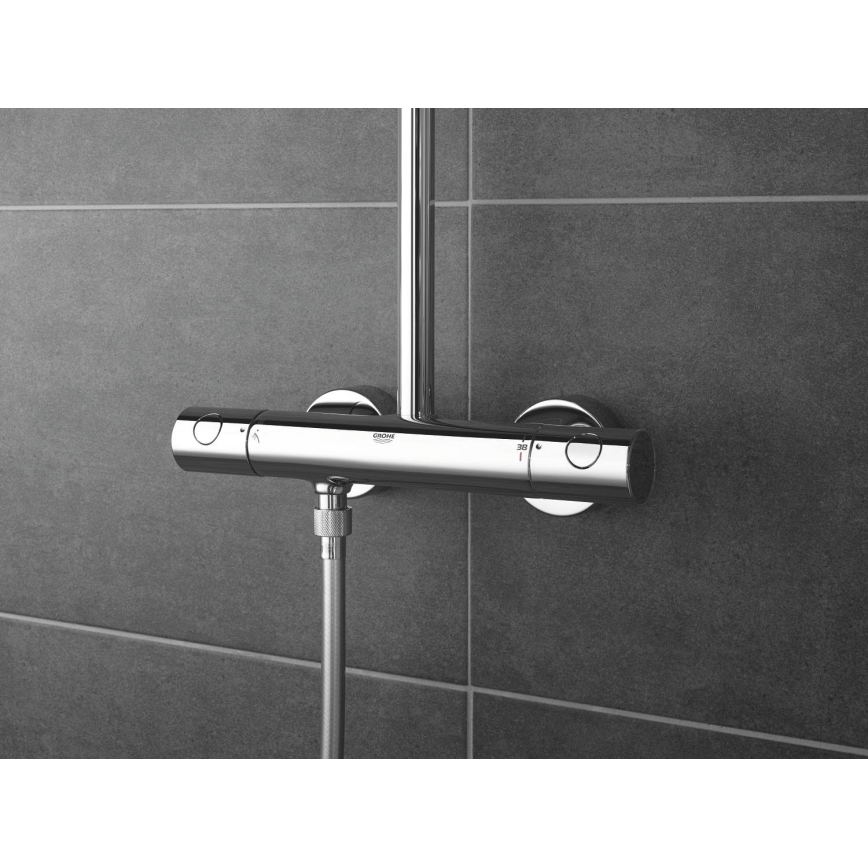 GROHE 27922001 - Zestaw prysznicowy z baterią termostatyczną TEMPESTA COSMOPOLITAN 210 błyszczący chrom