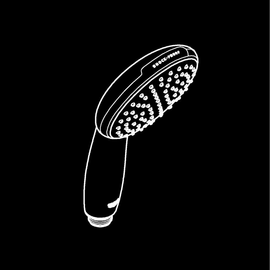 GROHE 27940001 - Ręczna słuchawka prysznicowa VITALIO START 110, chrom błyszczący