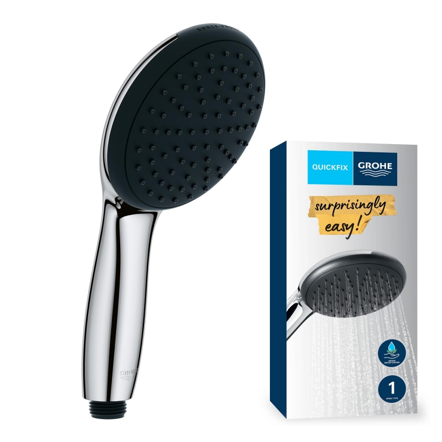 GROHE 27940001 - Ręczna słuchawka prysznicowa VITALIO START 110, chrom błyszczący