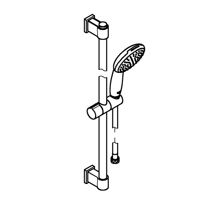 GROHE 27942001 - Zestaw prysznicowy VITALIO START 110 600 mm chrom błyszczący