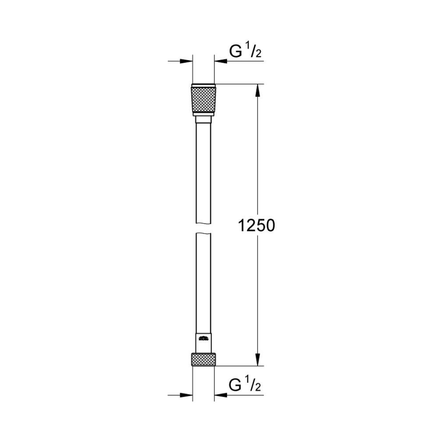 GROHE 28362DA0 - Wąż prysznicowy SILVERFLEX 1250 mm miedziany