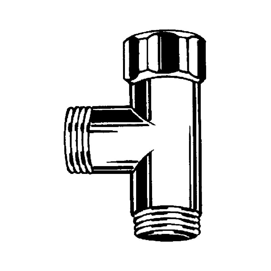 GROHE 28874000 - trójnik DN 15 chrom błyszczący