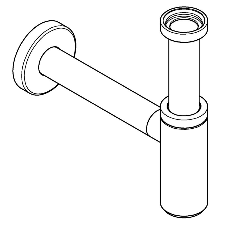 GROHE 28912AL0 - Syfon DN 32 grafitowy