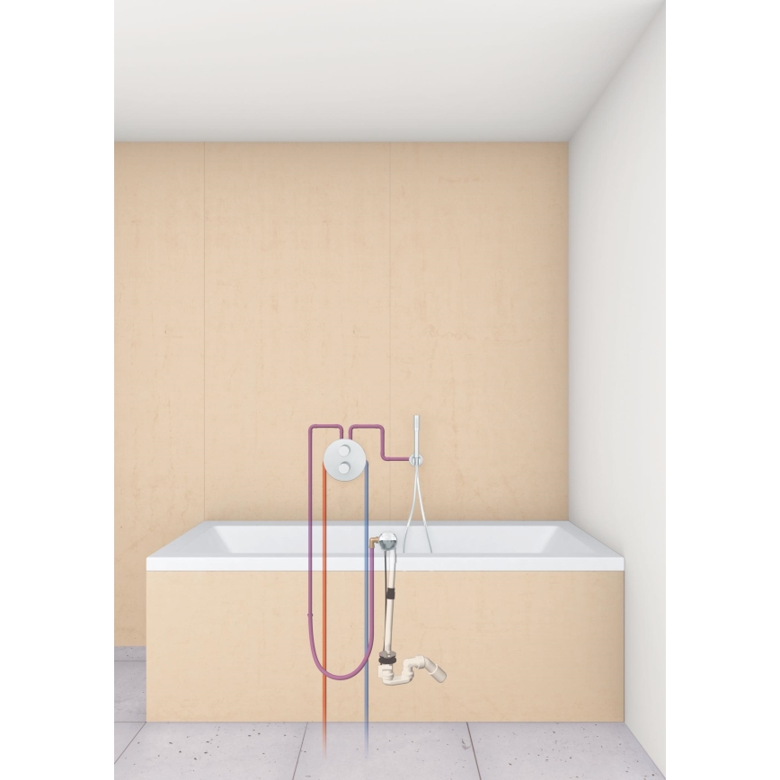 GROHE 28990000 - Kompletny zestaw napełniania, odpływu i przelewu do wanny TALENTOFILL, chrom