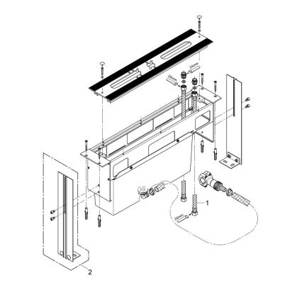 GROHE 29037000 - Korpus montażowy do baterii wannowej na 45 otworów, chrom błyszczący