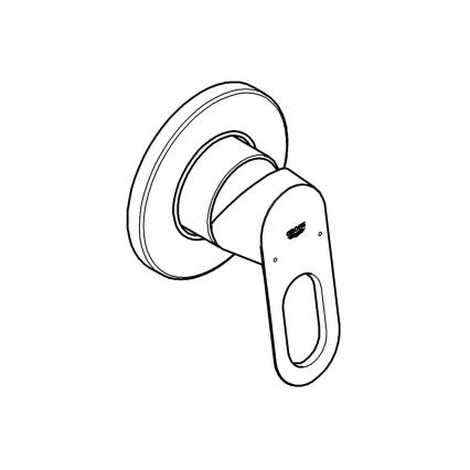 GROHE 29042000 - Bateria prysznicowa BAULOOP chrom błyszczący