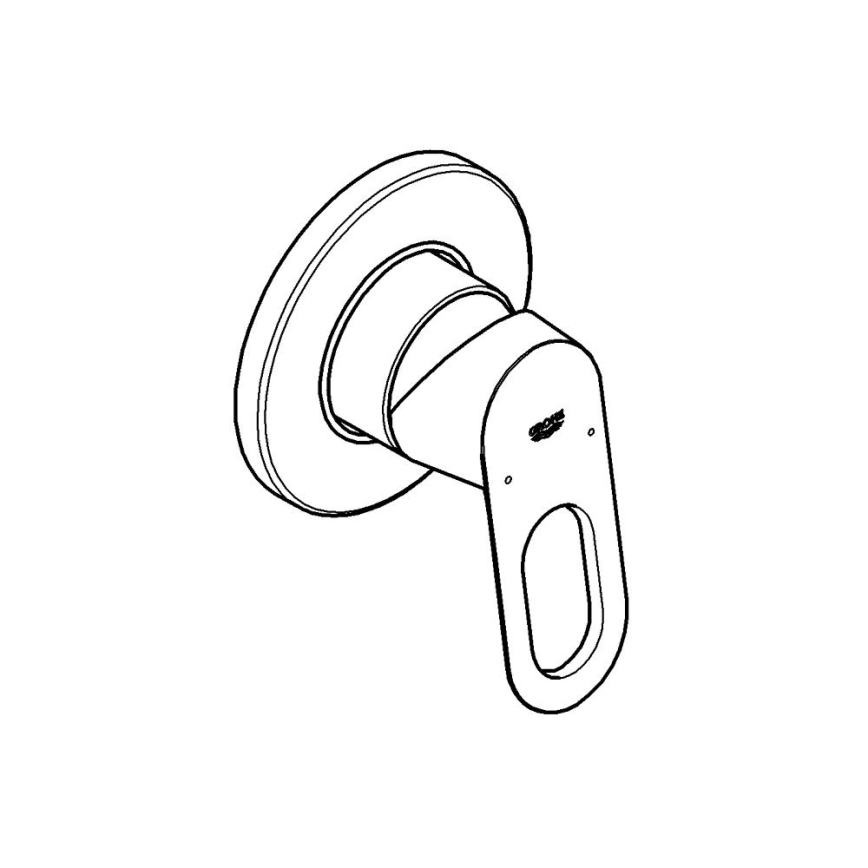 GROHE 29042000 - Bateria prysznicowa BAULOOP chrom błyszczący