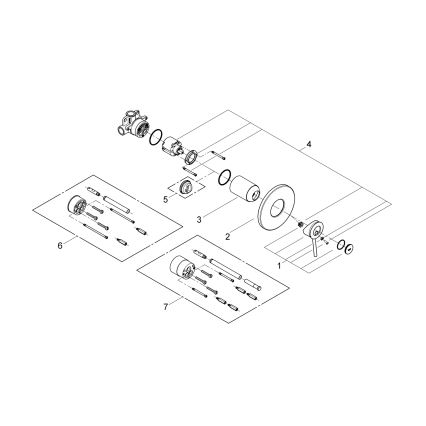 GROHE 29048000 - Bateria prysznicowa BAUCLASSIC, chrom błyszczący