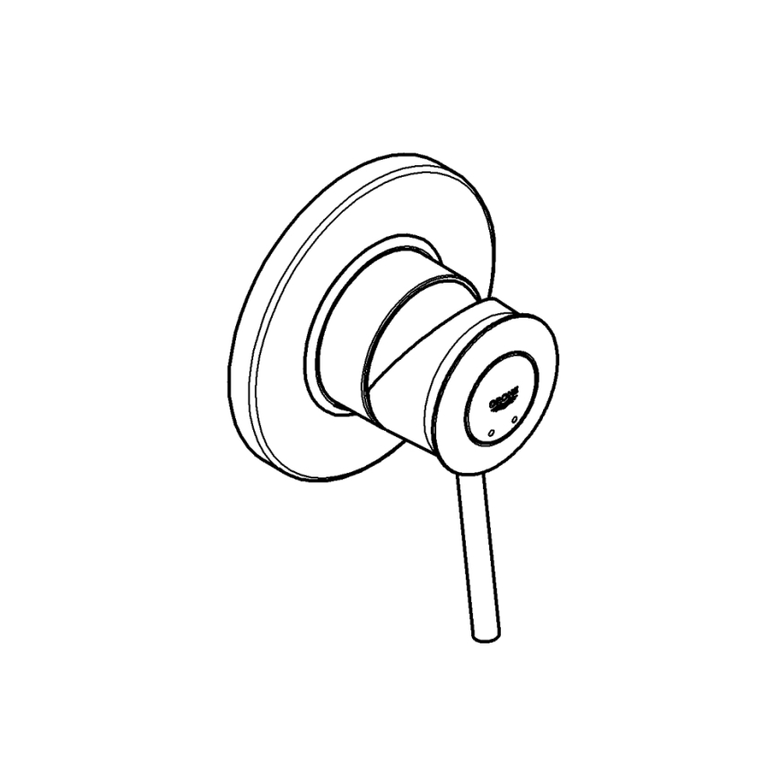 GROHE 29048000 - Bateria prysznicowa BAUCLASSIC, chrom błyszczący