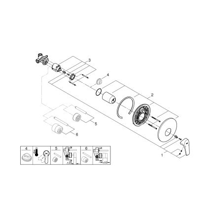GROHE 29116000 - Bateria prysznicowa START FLOW chrom błyszczący