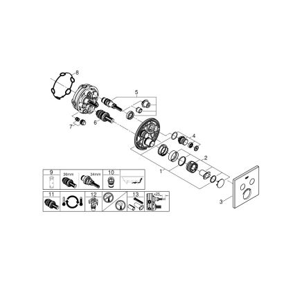 GROHE 29124A00 - Bateria termostatyczna GROHTHERM SMARTCONTROL, kolor grafitowy