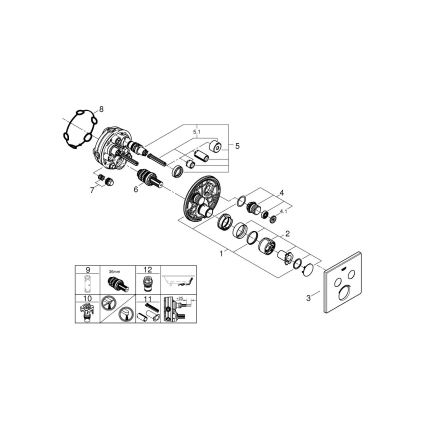 GROHE 29148000 - Osłona do baterii podtynkowej SMARTCONTROL, chrom błyszczący