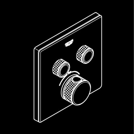 GROHE 29156LS0 - Termostat do montażu podtynkowego GROHTHERM SMARTCONTROL, biały