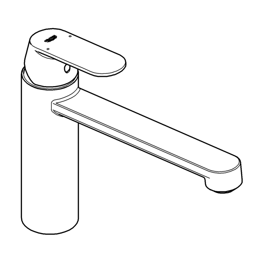 GROHE 30193000 - Bateria kuchenna EUROSMART COSMOPOLITAN chrom błyszczący