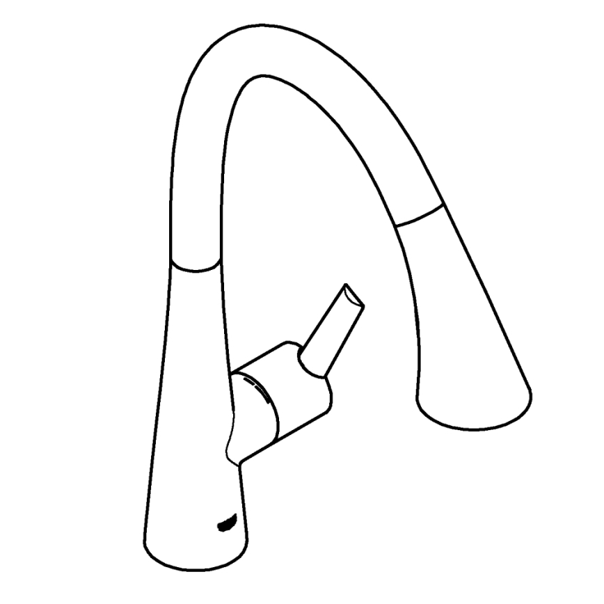 GROHE 30219002 - Elektroniczna bateria zlewozmywakowa ZEDRA TOUCH błyszczący chrom