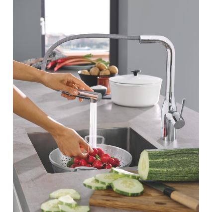 GROHE 30270000 - Bateria zlewozmywakowa ESSENCE 348 mm błyszczący chrom