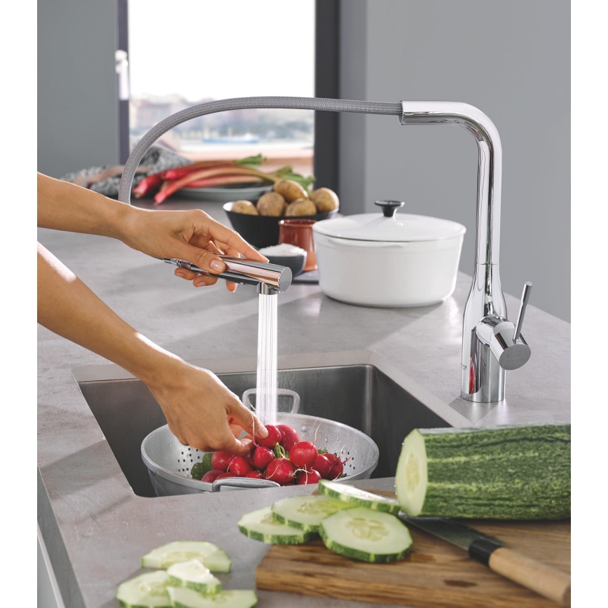 GROHE 30270000 - Bateria zlewozmywakowa ESSENCE 348 mm błyszczący chrom
