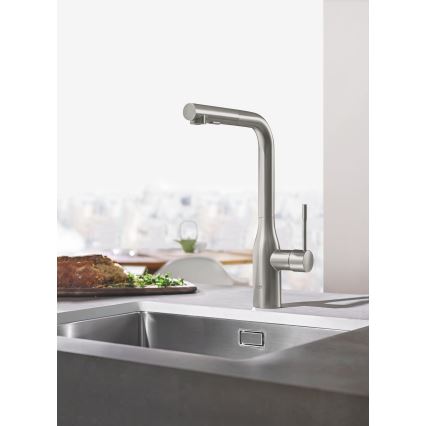 GROHE 30270DC0 - Bateria zlewozmywakowa ESSENCE ze stali nierdzewnej