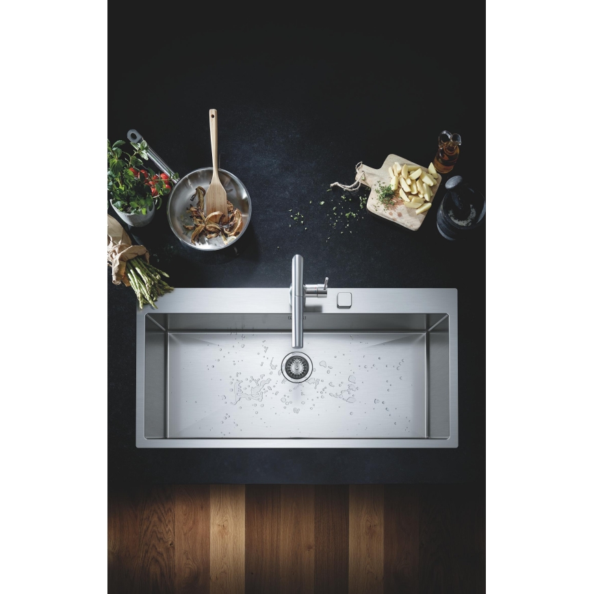 GROHE 30270DC0 - Bateria zlewozmywakowa ESSENCE ze stali nierdzewnej