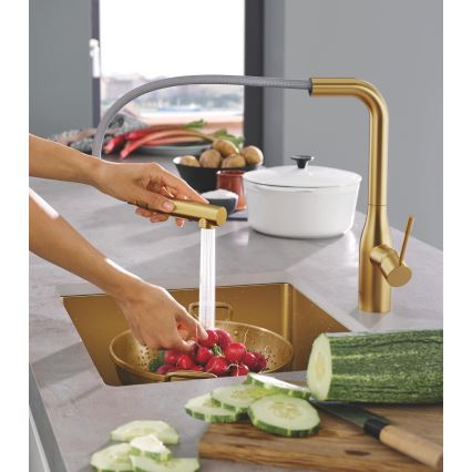 GROHE 30270GN0 - Złota bateria zlewozmywakowa ESSENCE