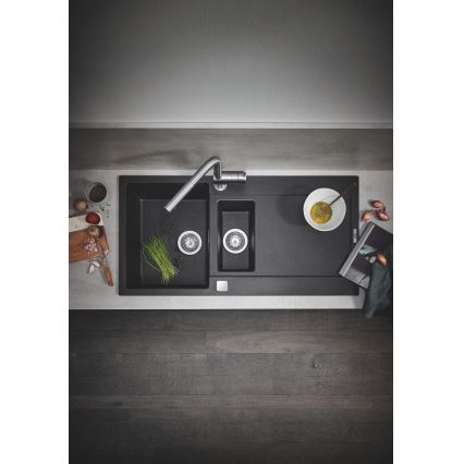 GROHE 30274DC0 - Bateria zlewozmywakowa A, stal nierdzewna