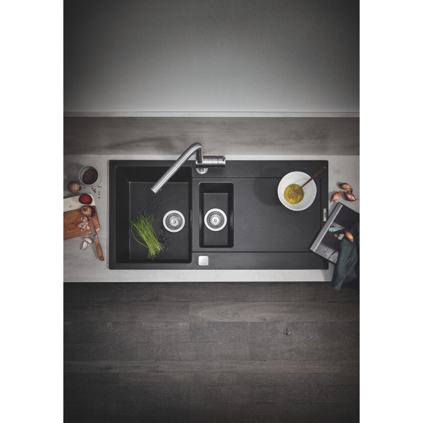 GROHE 30274DC0 - Bateria zlewozmywakowa A, stal nierdzewna