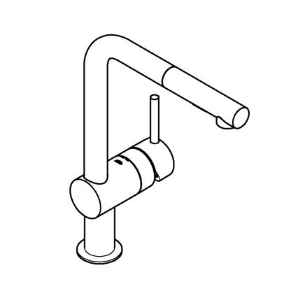 GROHE 30274GN0 - Bateria zlewozmywakowa A złota