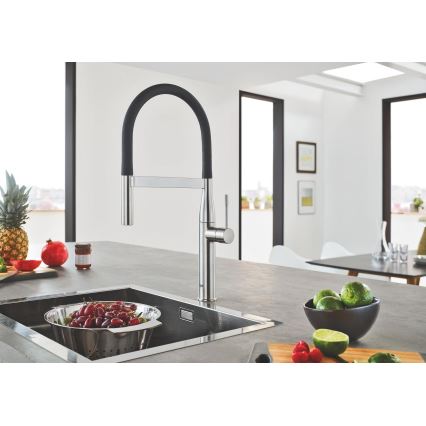 GROHE 30294DC0 - Bateria zlewozmywakowa ESSENCE, stal nierdzewna