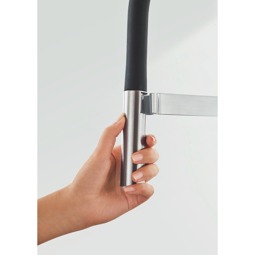 GROHE 30294DC0 - Bateria zlewozmywakowa ESSENCE, stal nierdzewna