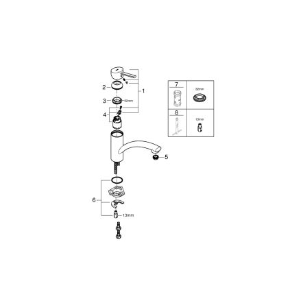 GROHE 30358000 - Bateria zlewozmywakowa SWIFT 227 mm błyszczący chrom