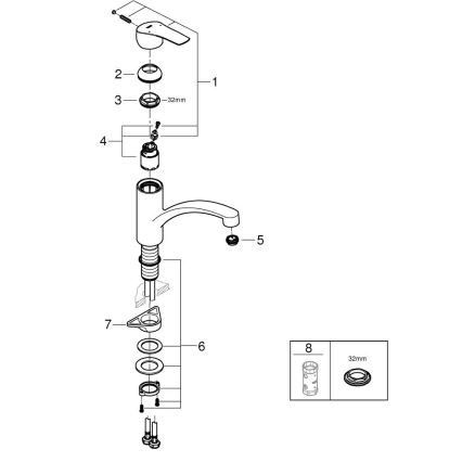GROHE 30530002 - Bateria zlewozmywakowa START, chrom błyszczący