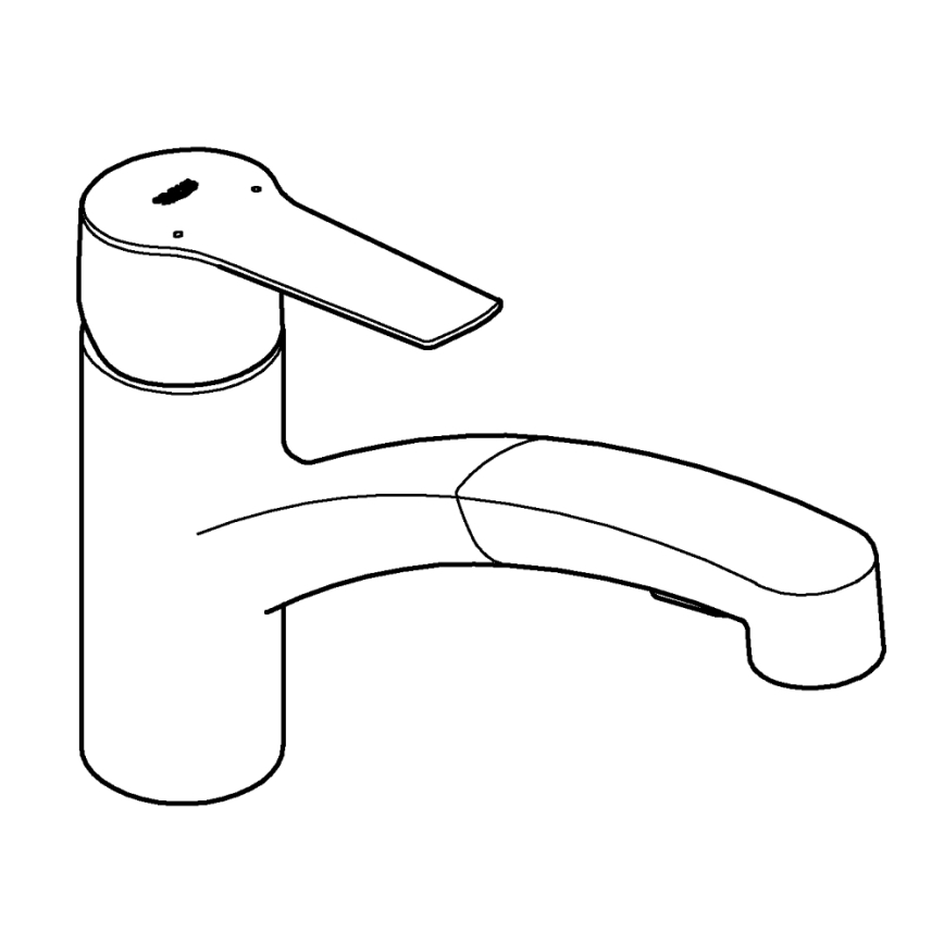 GROHE 305312431 - Bateria zlewozmywakowa START czarna