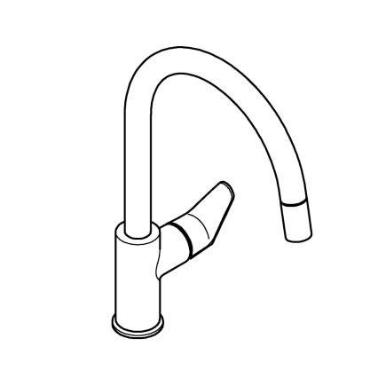GROHE 30562000 - Bateria zlewozmywakowa START CURVE 357 mm, chrom polerowany