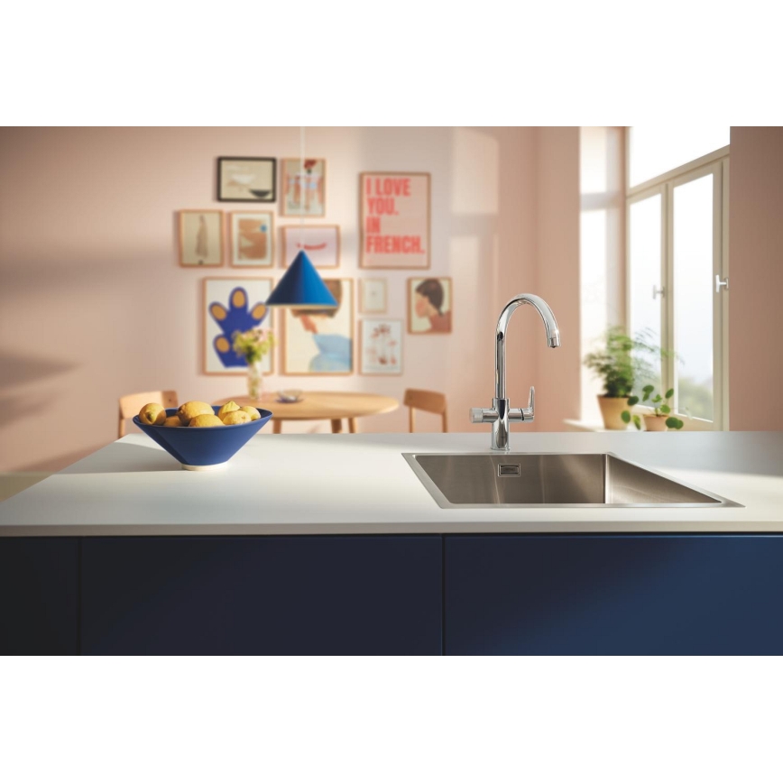 GROHE 30592000 - Bateria zlewozmywakowa BLUE PURE StartCurve 411 mm błyszczący chrom