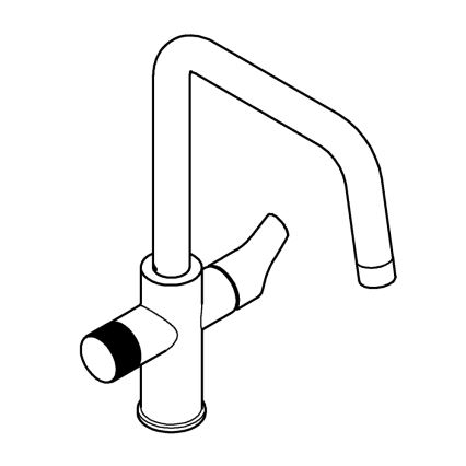 GROHE 30595000 - Bateria zlewozmywakowa BLUE PURE Start 366 mm chrom błyszczący