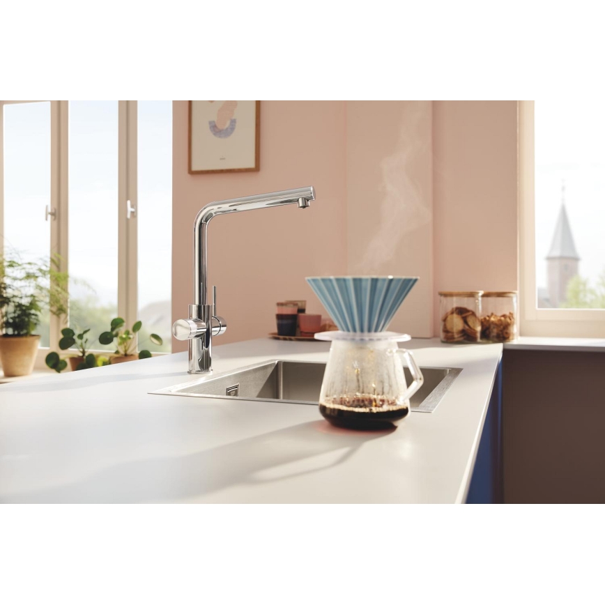 GROHE 30600000 - Bateria do zlewozmywaka BLUE PURE z wylewką L, chrom błyszczący