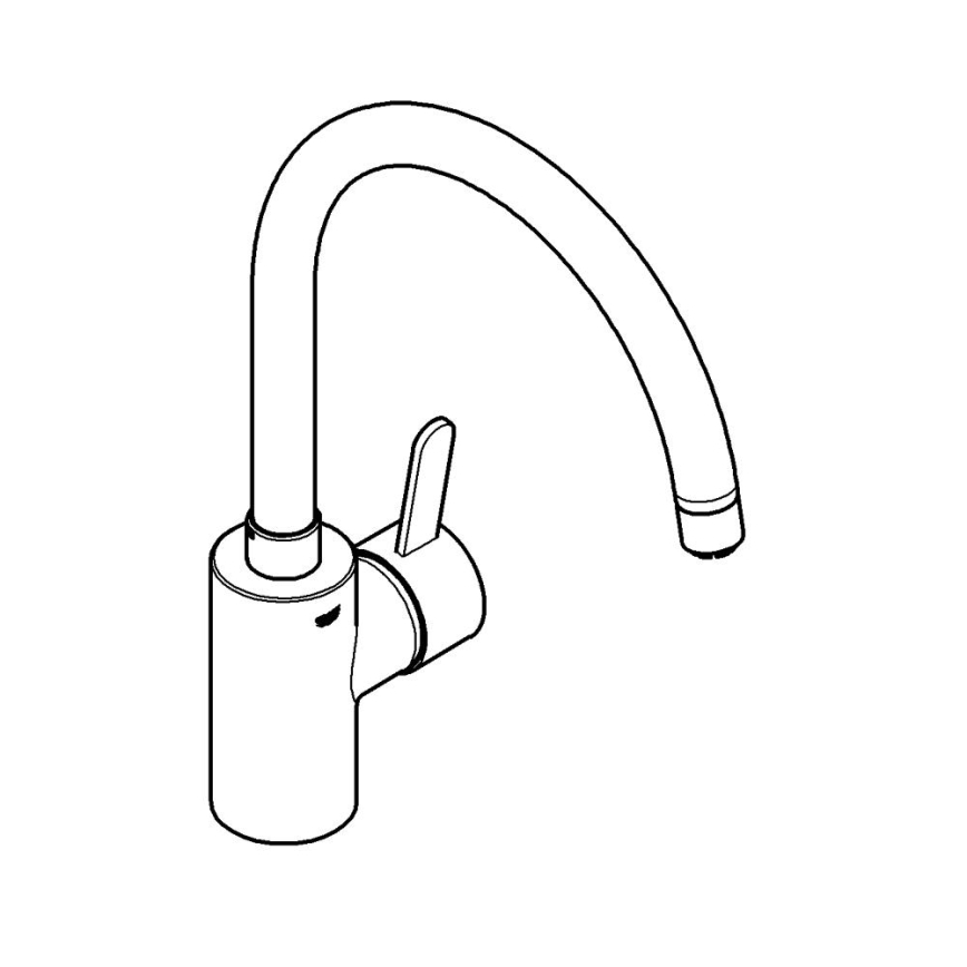 GROHE 31180000 - Bateria kuchenna EUROSMART COSMOPOLITAN chrom błyszczący