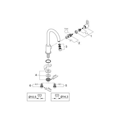 GROHE 31222000 - bateria zlewozmywakowa BAULOOP chrom błyszczący
