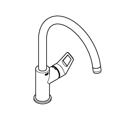 GROHE 31368001 - Bateria do zlewozmywaka BAULOOP, chrom błyszczący