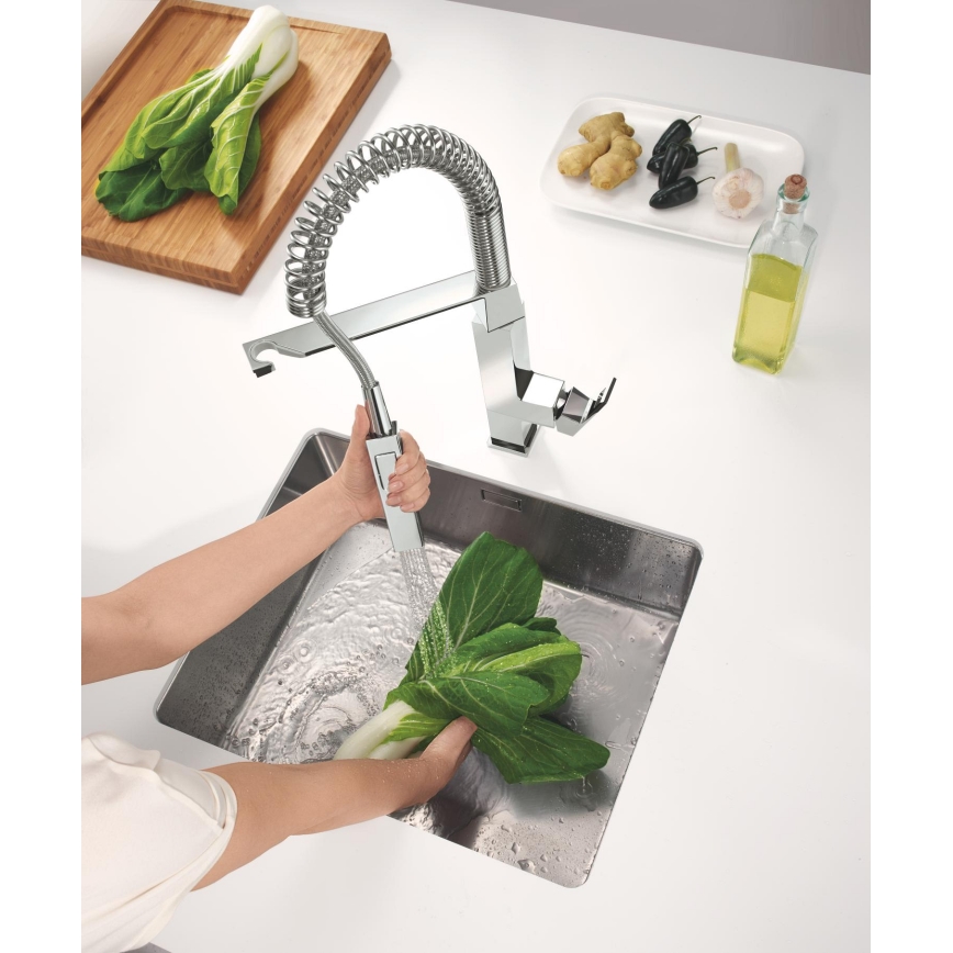 GROHE 31395000 - Bateria zlewozmywakowa EUROCUBE 547 mm chrom błyszczący