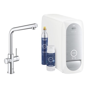 GROHE 31454001 - Bateria zlewozmywakowa BLUE HOME, wylewka typu L, chrom błyszczący