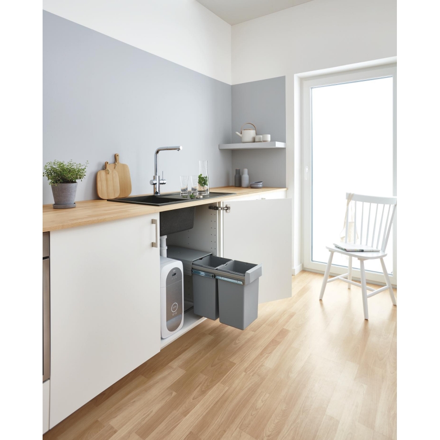 GROHE 31454001 - Bateria zlewozmywakowa BLUE HOME, wylewka typu L, chrom błyszczący