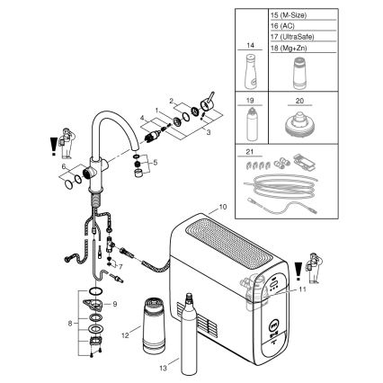 GROHE 31455001 - Bateria zlewozmywakowa BLUE HOME chrom błyszczący