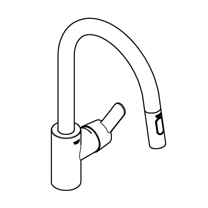 GROHE 31484001 - Bateria zlewozmywakowa GET, chrom błyszczący