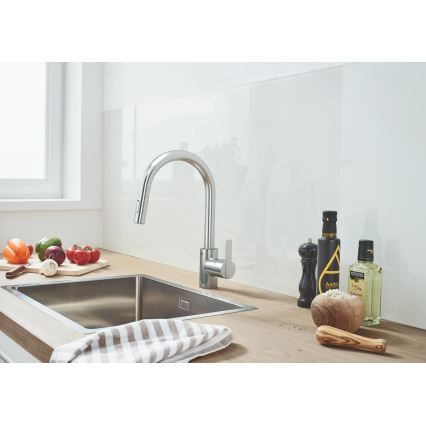 GROHE 31486DC1 - Bateria zlewozmywakowa FEEL, stal nierdzewna