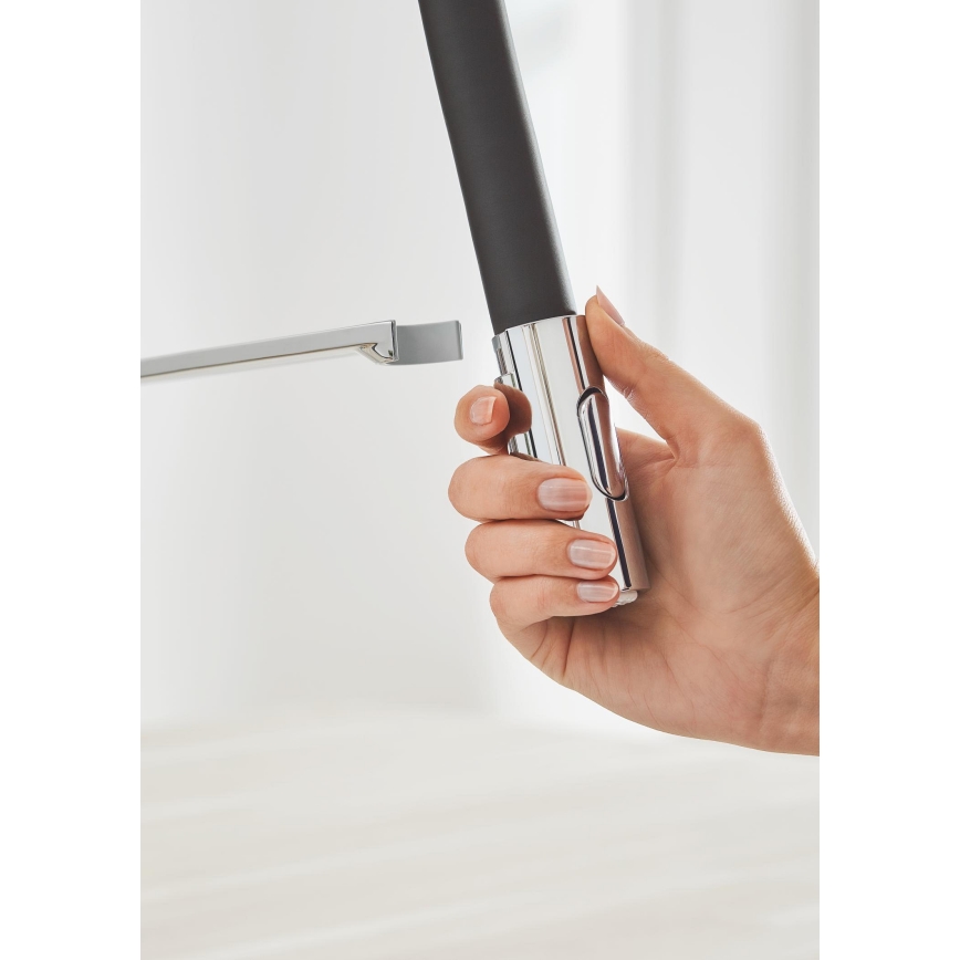 GROHE 31491000 - Bateria zlewozmywakowa CONCETTO z profesjonalną słuchawką prysznicową, chrom błyszczący