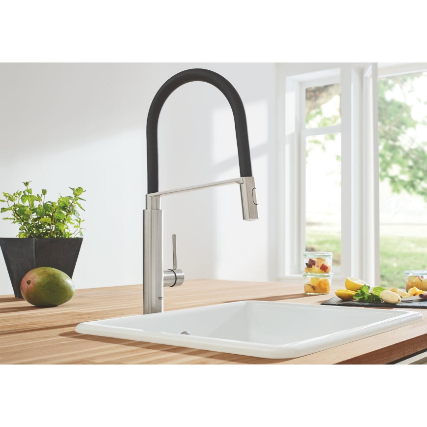 GROHE 31491DC0 - Bateria zlewozmywakowa CONCETTO DN 15 ze stali nierdzewnej