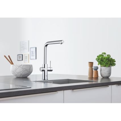GROHE 31539000 - Bateria kuchenna BLUE HOME, wylewka L, błyszczący chrom