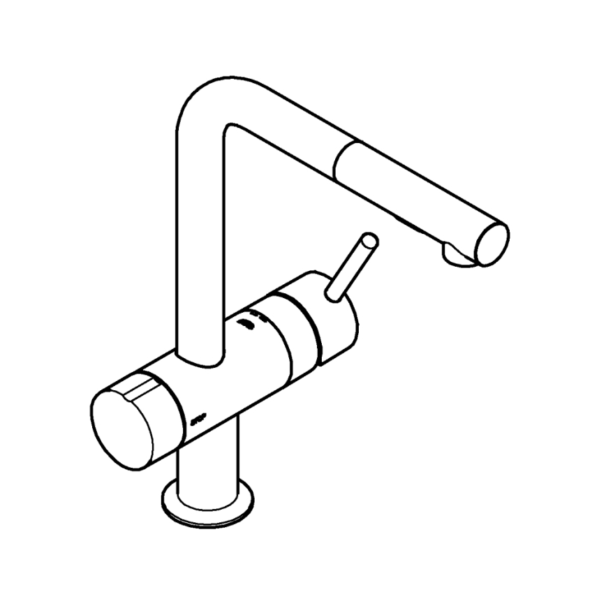 GROHE 31558GN0 - Bateria zlewozmywakowa A, złota